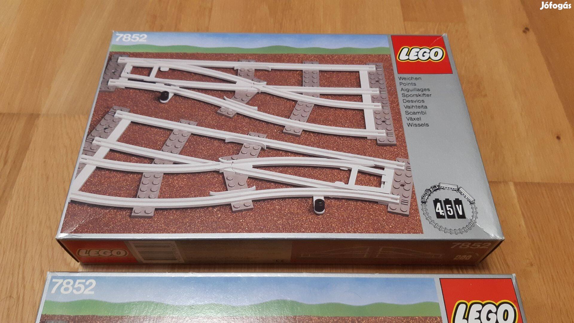 2 doboz Lego 7852 vasút váltó készlet, 4,5V vonat, hiánytalan, újszerű