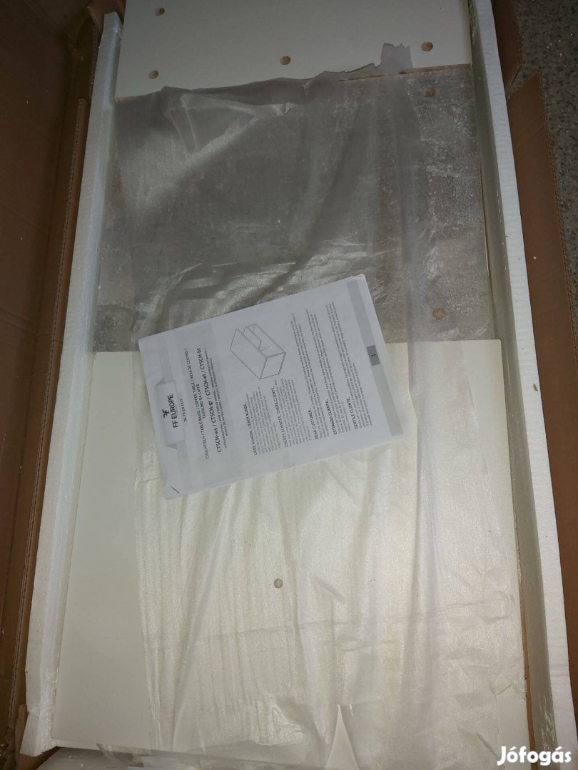 2 dohányzóasztal - betonszürke-fehér és sötétszürke-fehér