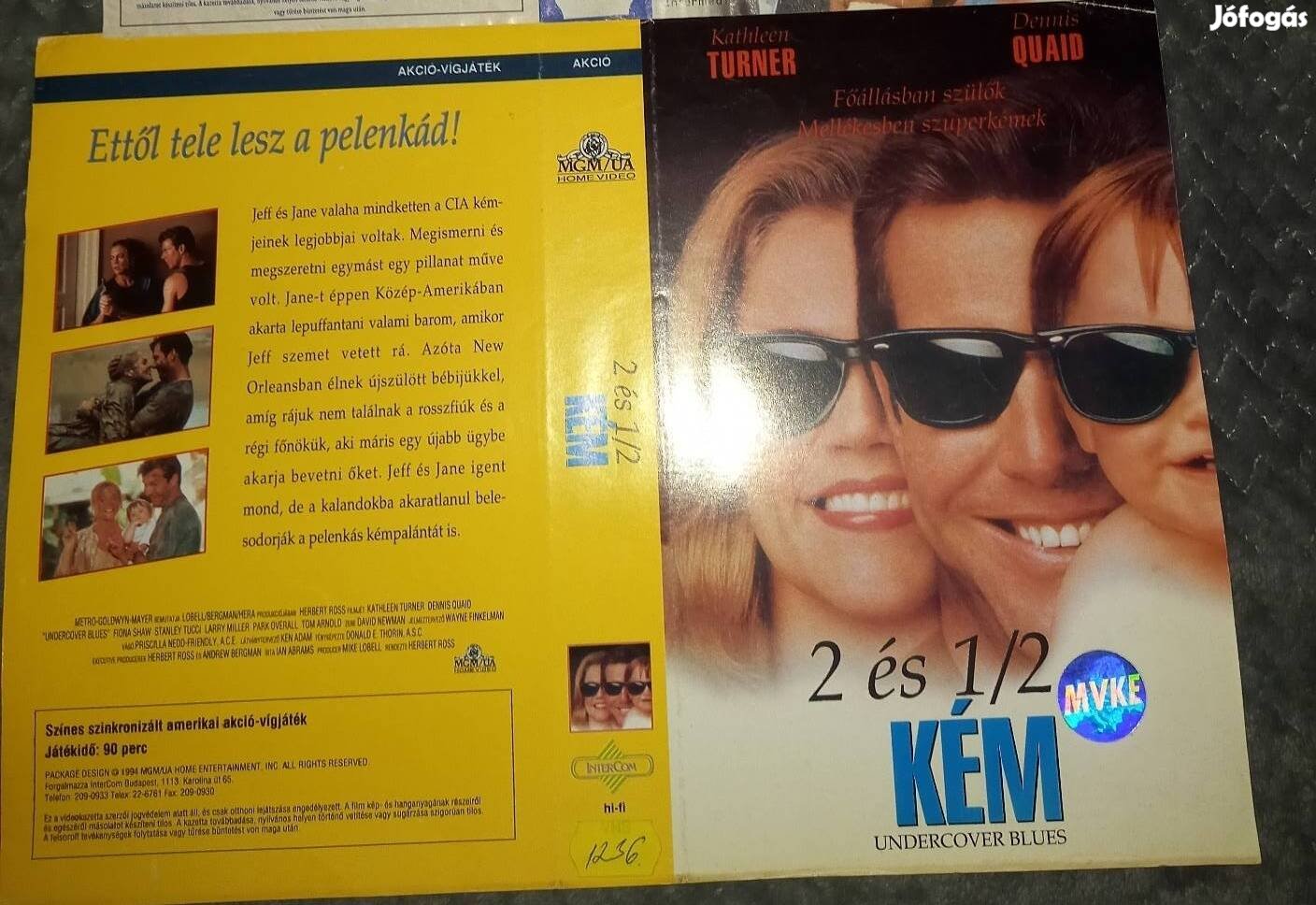 2 és 1/2 kém - vígjáték vhs - Dennis  Quaid