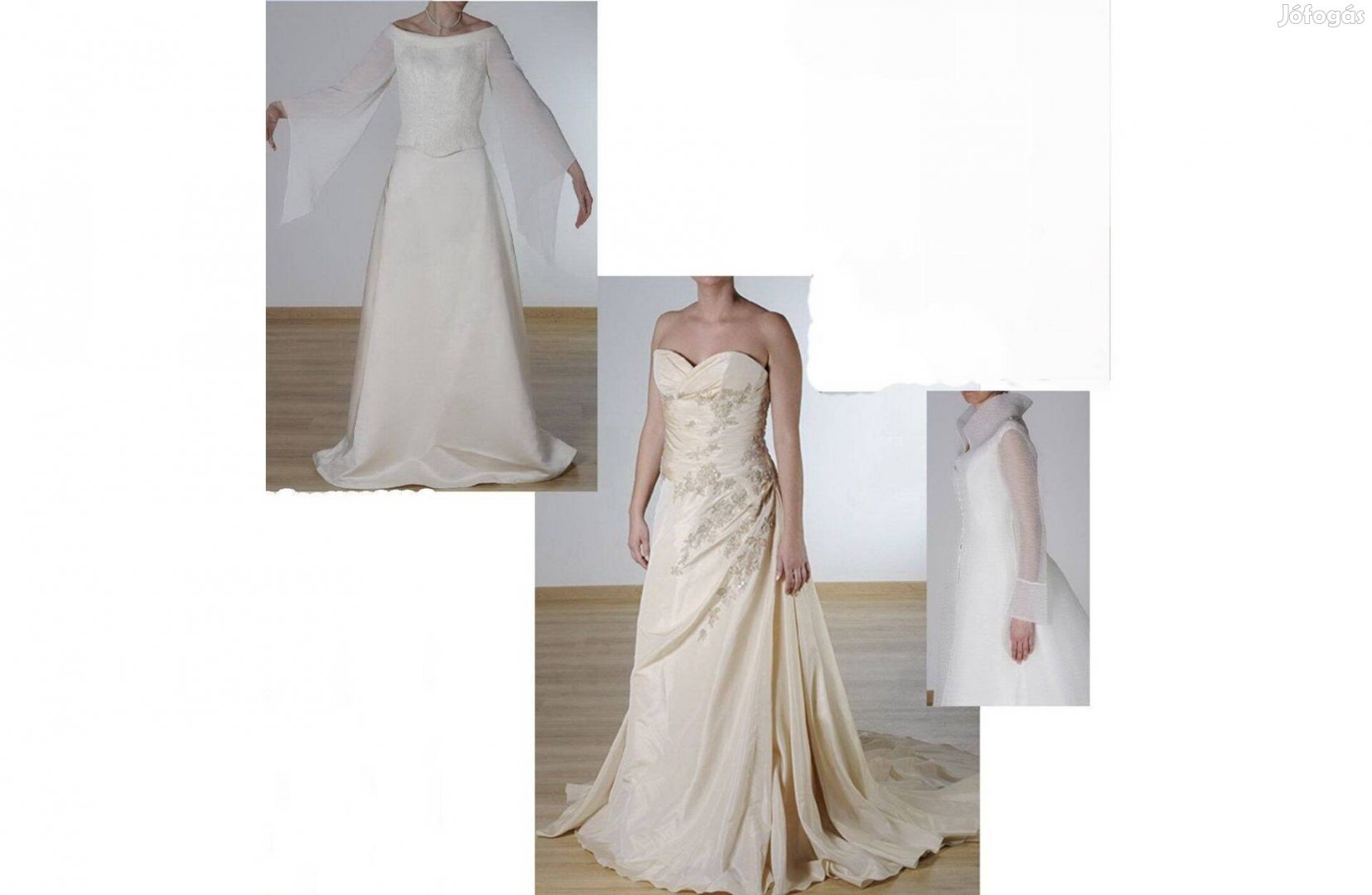 2 esküvői ruha, menyasszonyi ruha