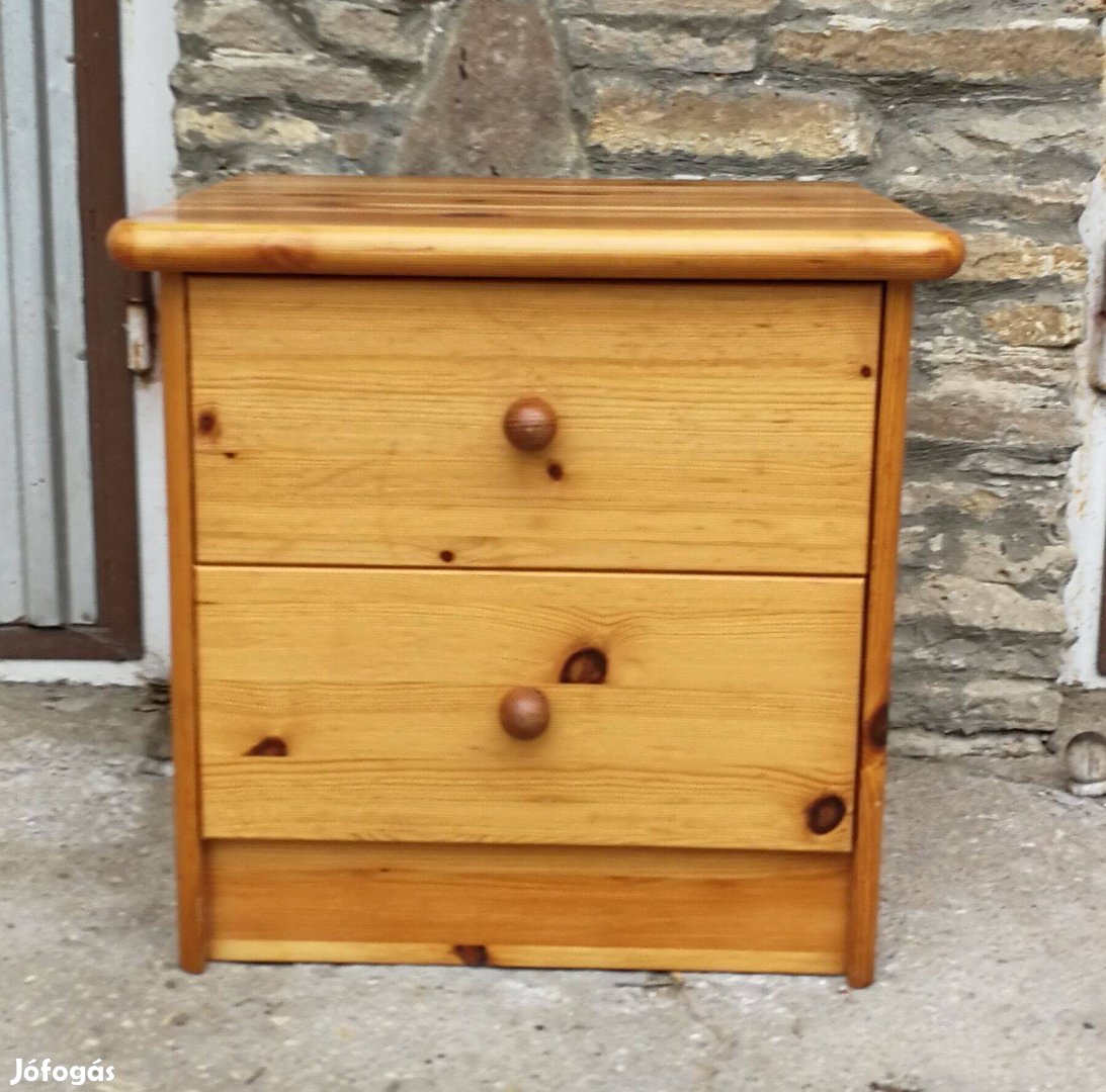 2 fiókos fenyő éjjeliszekrény