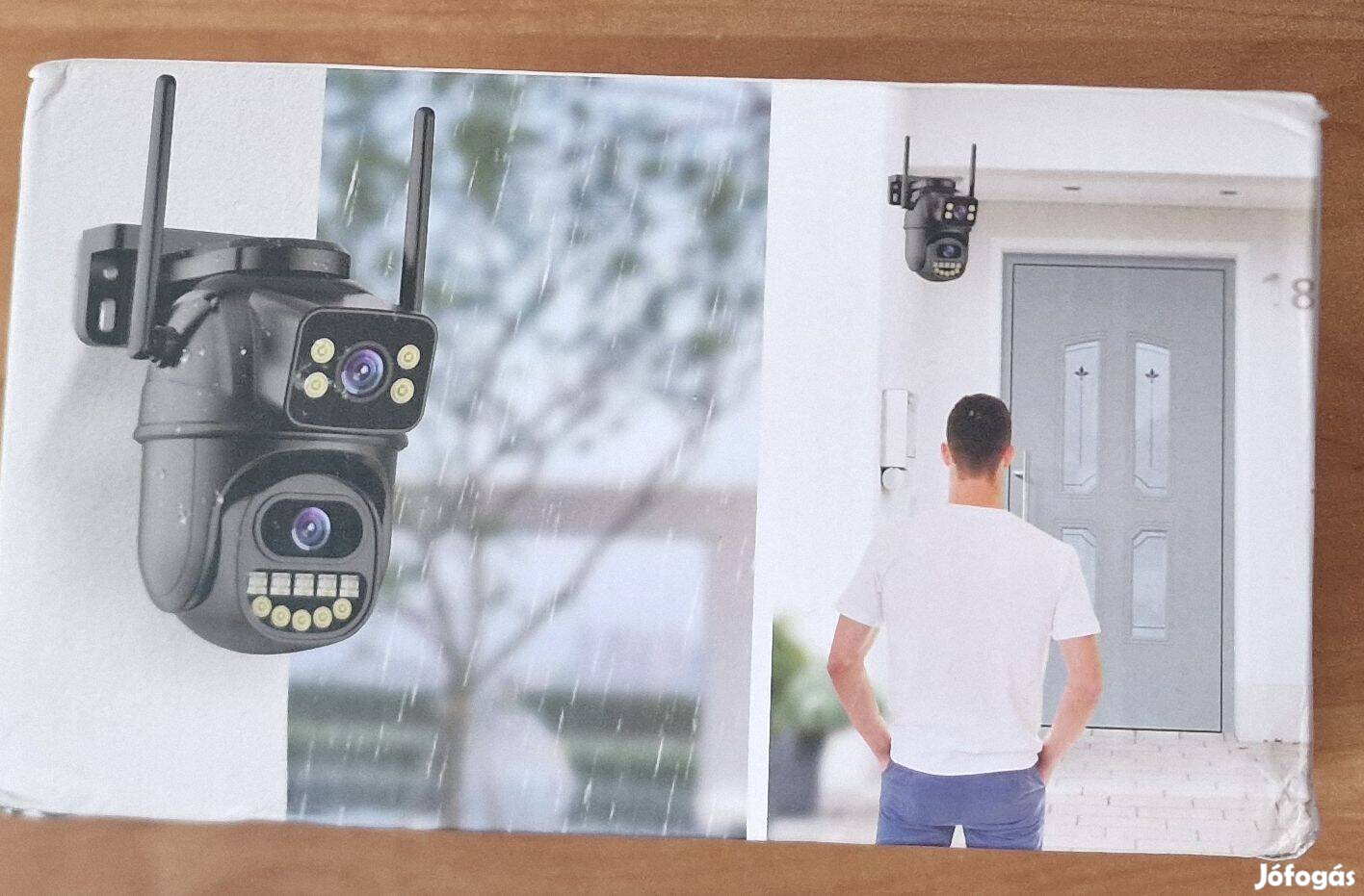 2 kamerás HD kültéri IP kamera 4MP Wifi Ptz automatikus