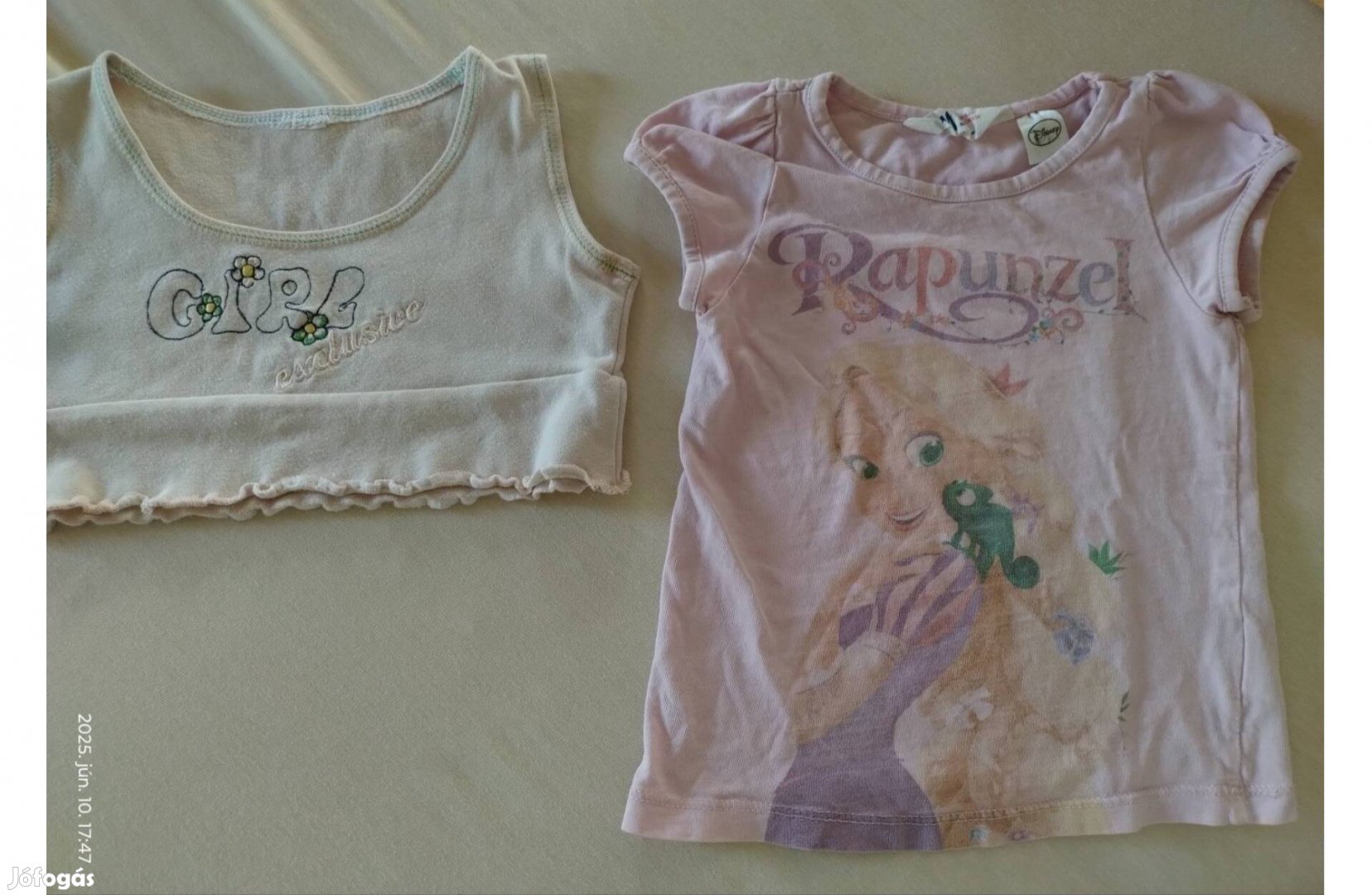 2 kislány póló, felső eladó, 92, 98