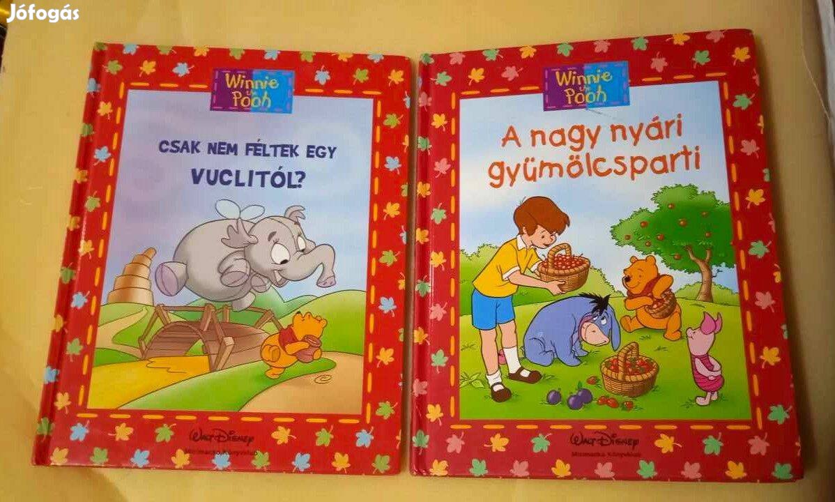 2 kötet a Winnie the Pooh Disney Micimackó Könyvklub sorozatból