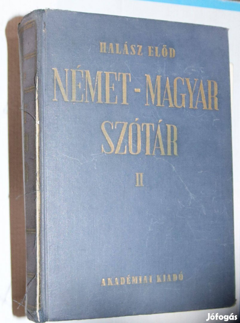 2 kötetes német-magyar nagyszótár Halász Előd Eladó!