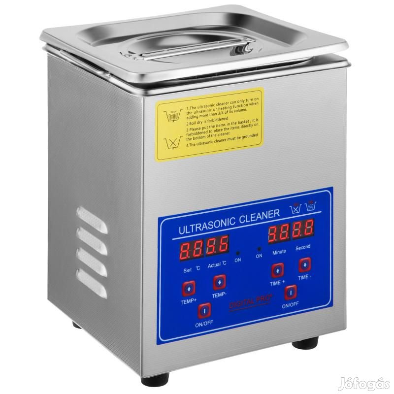 2 liter Ultrahangos tisztítógép 40 kHz kozmetikai alkatrészmosó