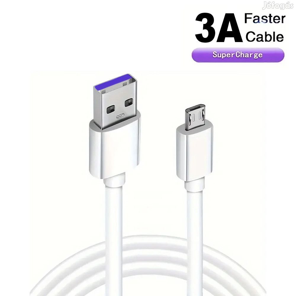 2 méteres 3A Gyors töltő Micro USB kábel