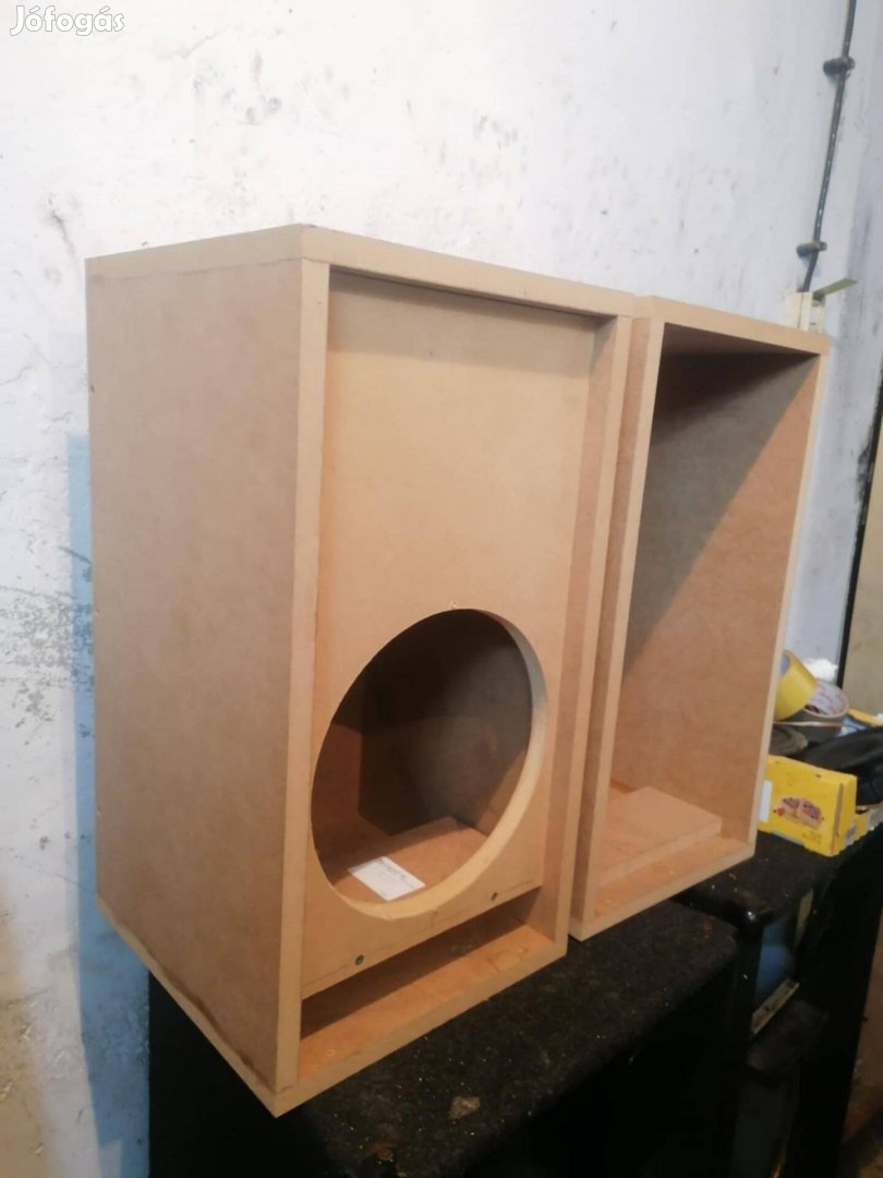 2 utas 10" hangfal doboz mdf félkész