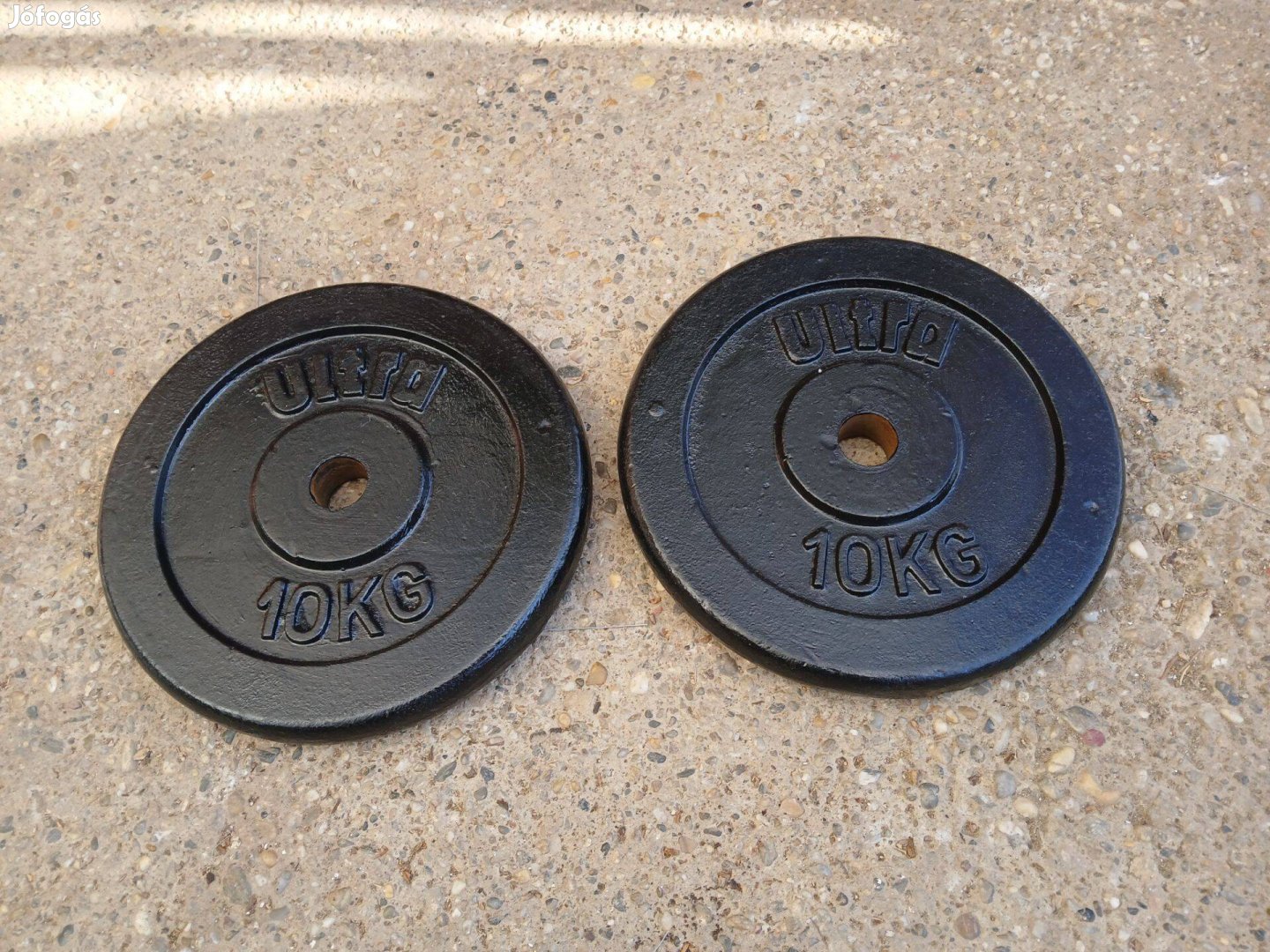 2 x 10 kg gyári súly 31 mm súlytárcsa súlyok 31 mm Ultra súlyzó