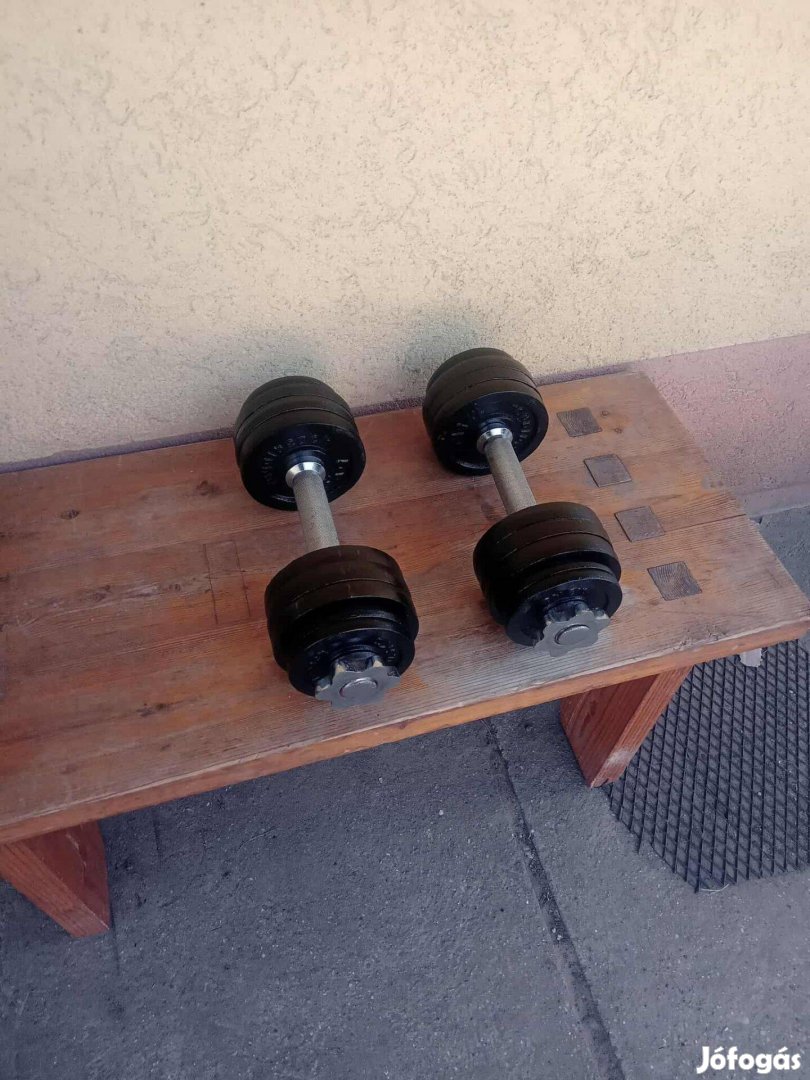2 x 12 kg szerelhető egykezes súlyzó súlyzókészlet