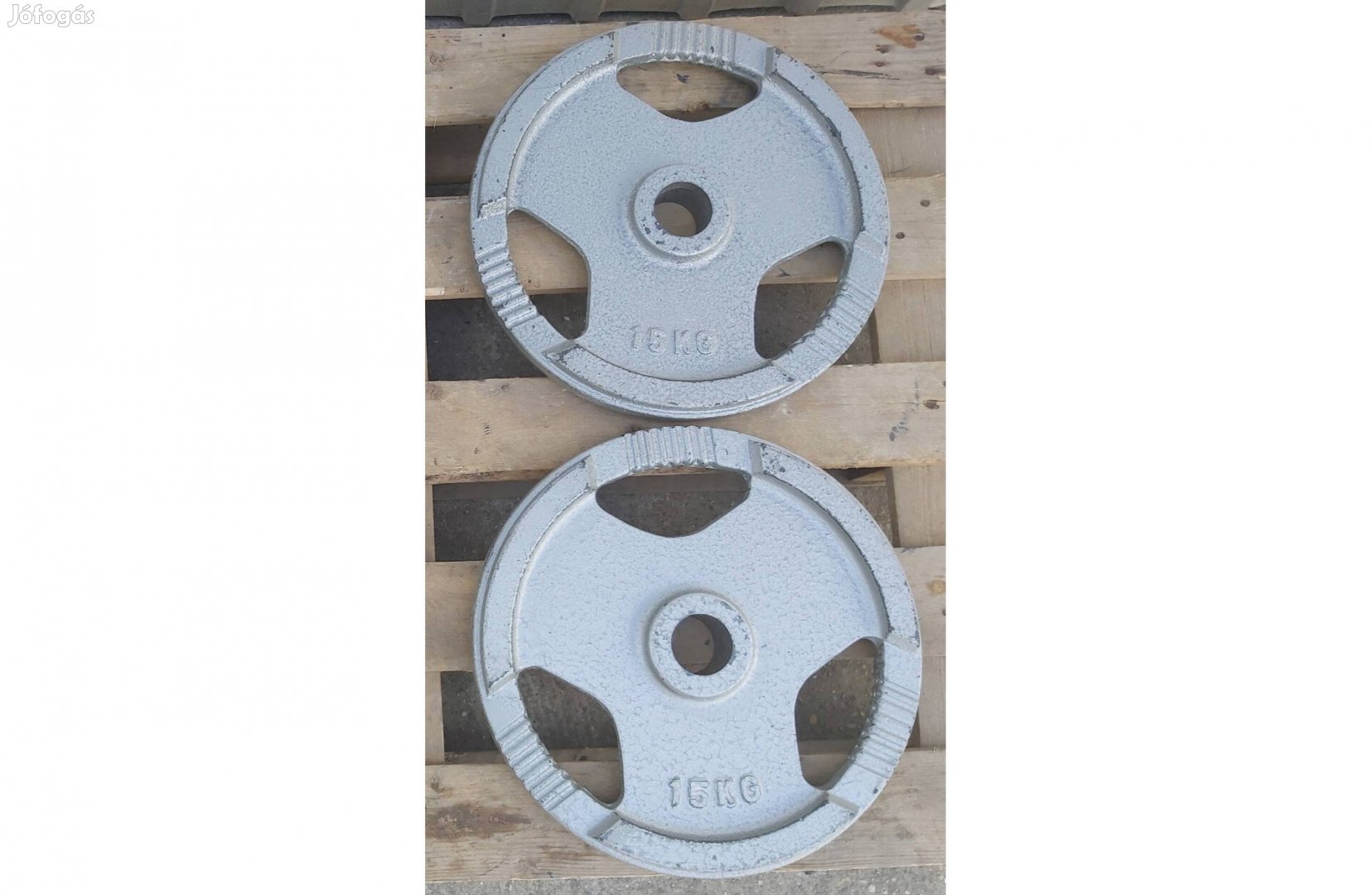 2 x 15 kg súlyzó tárcsa, súlytárcsa 51 mm