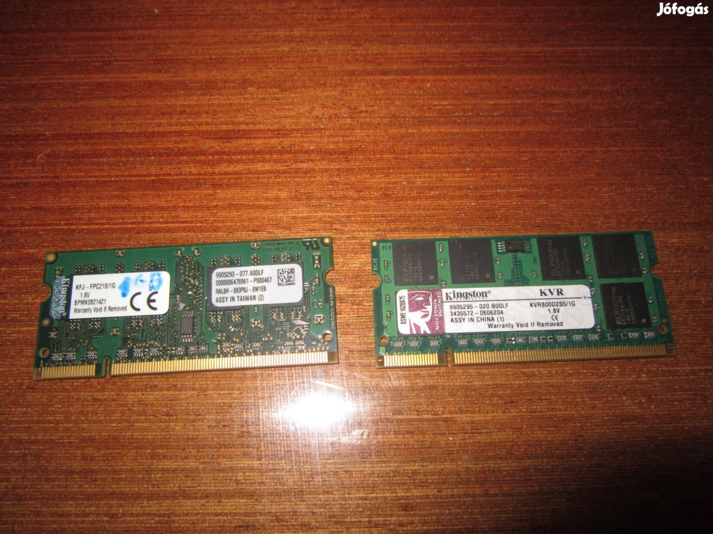 2 x 1GB DDR2 Laptop RAM együtt. Gépekben működtek. * MPL aut. 1435