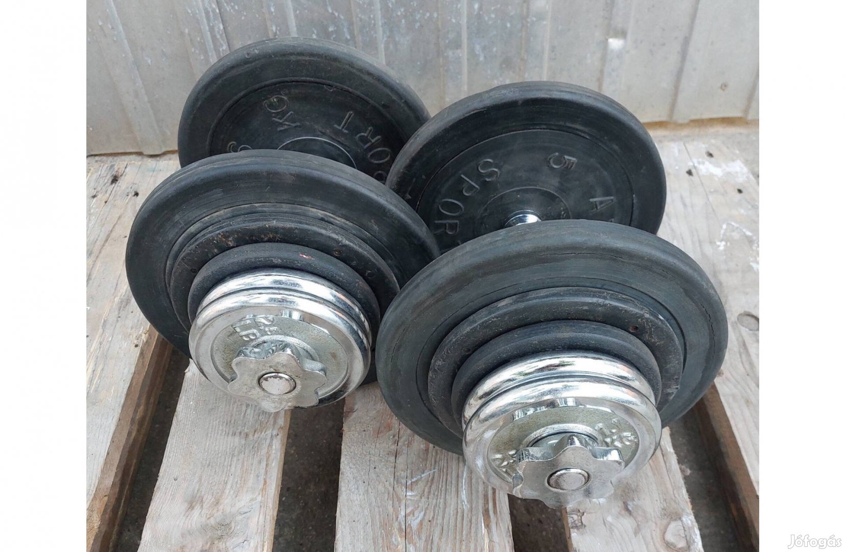 2 x 20,5 kg szerelhető egykezes súlyzó