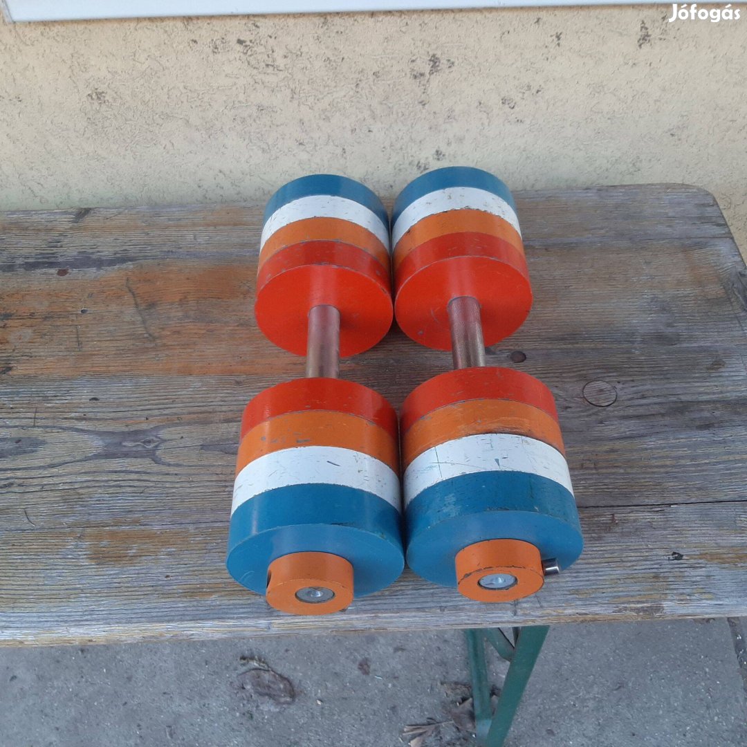 2 x 20 kg szerelhető gyári egykezes súlyzó súlyzókészlet