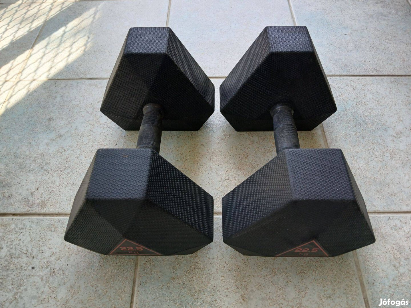 2 x 22,5 kg hexa hatszögletű kézisúlyzó egykezes súlyzó hex