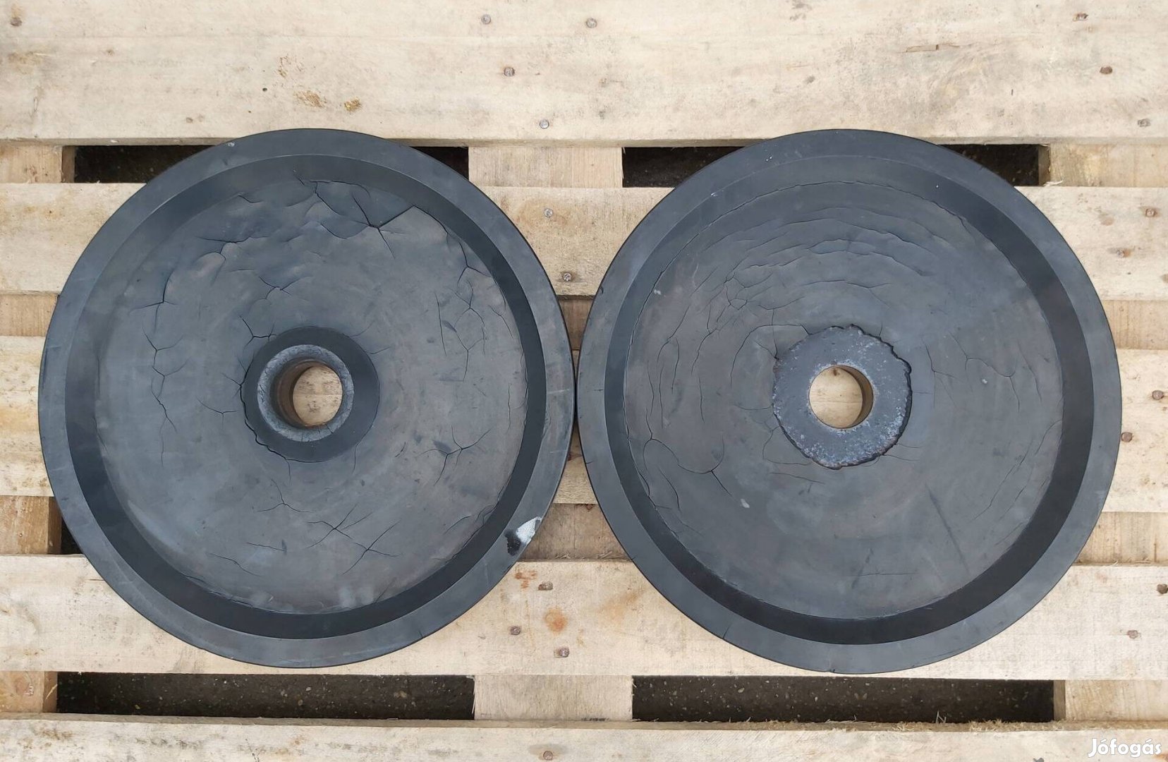 2 x 25 kg Arnold gumírozott súlyzó tárcsa, súlytárcsa 51 mm
