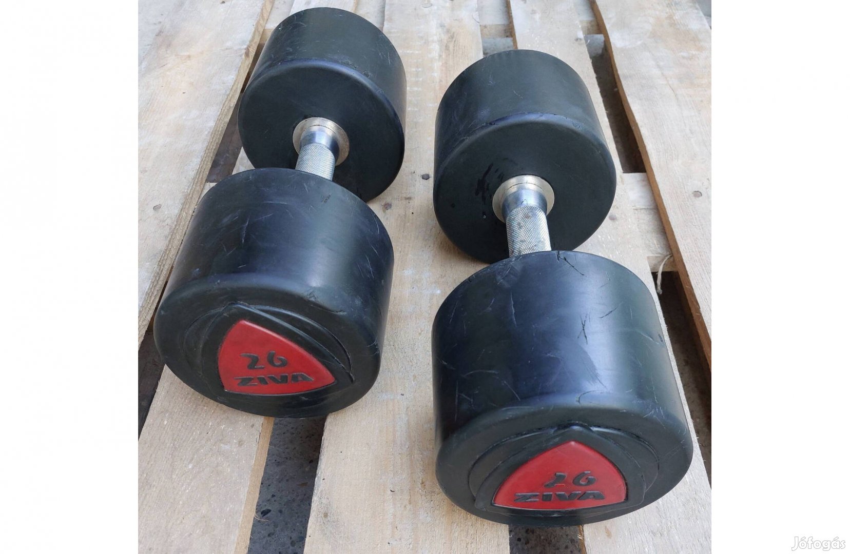 2 x 26 kg Ziva poliuretán egykezes súlyzó