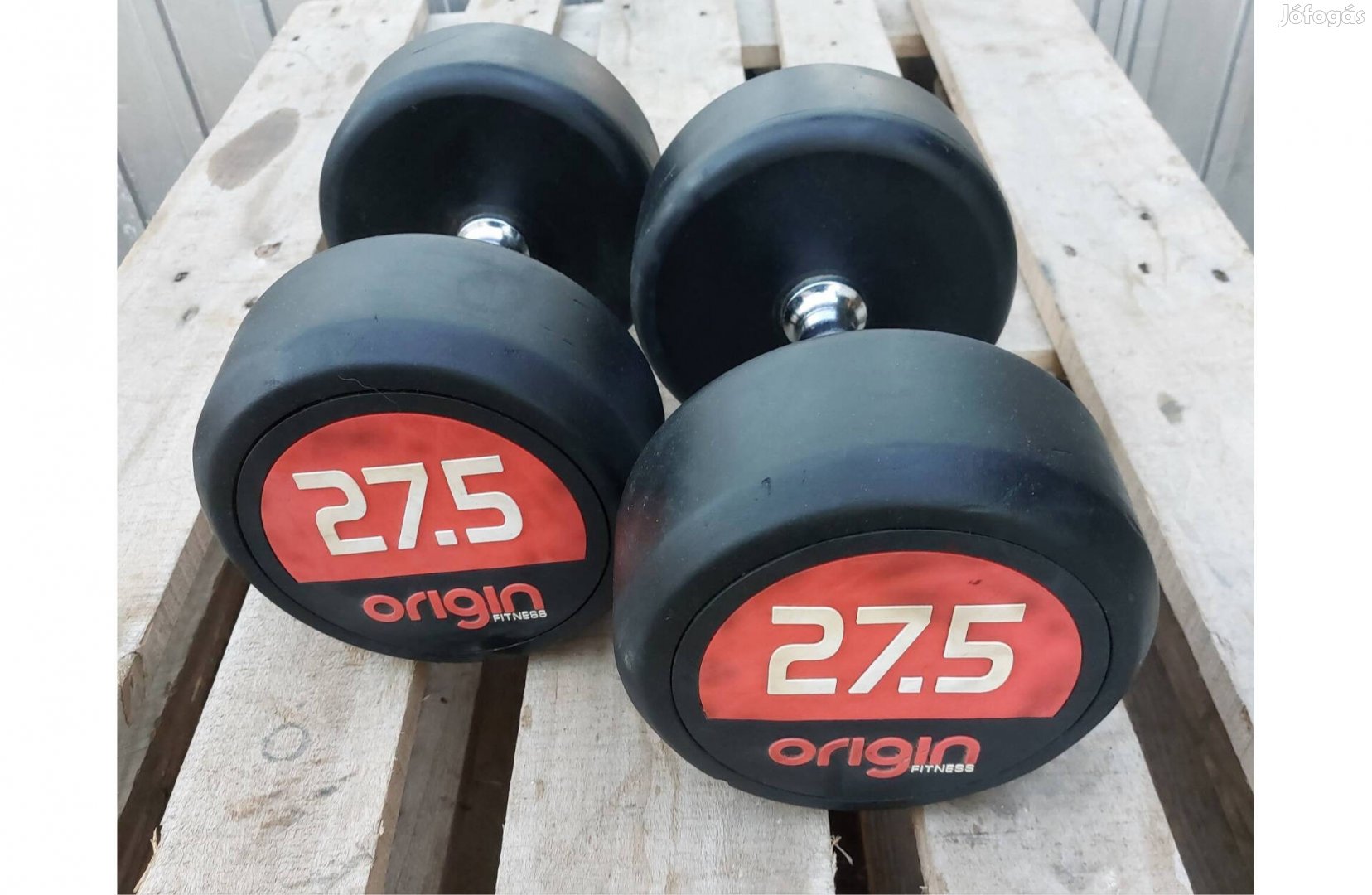 2 x 27,5 kg Origin gumírozott egykezes súlyzó