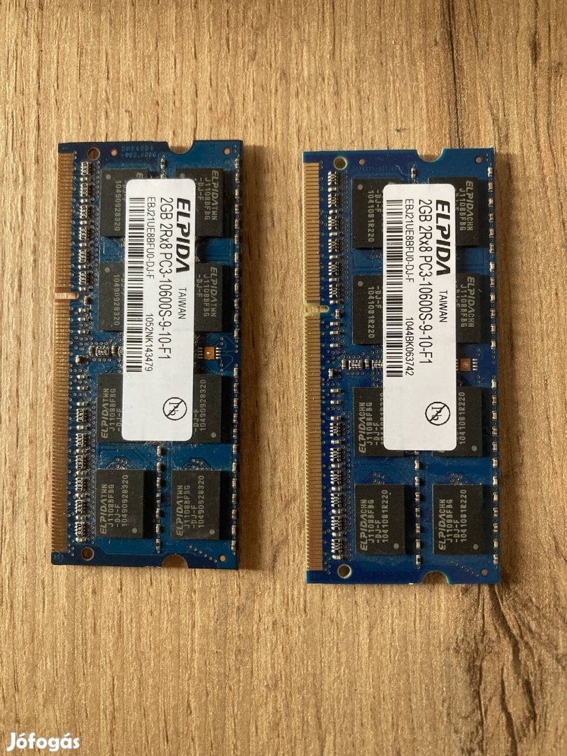 2 x 2 GB laptop ddr3 ram. 