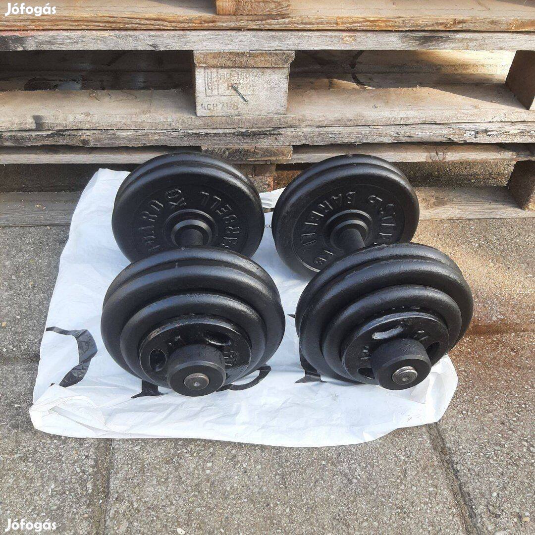 2 x 30 kg szerelhető egykezes súlyzó súly súlyzókészlet