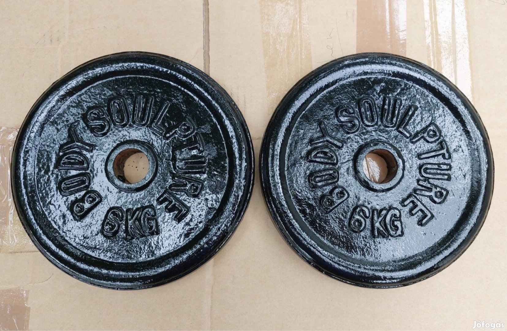 2 x 6 kg Body súlyzó tárcsa, súlytárcsa 31 mm