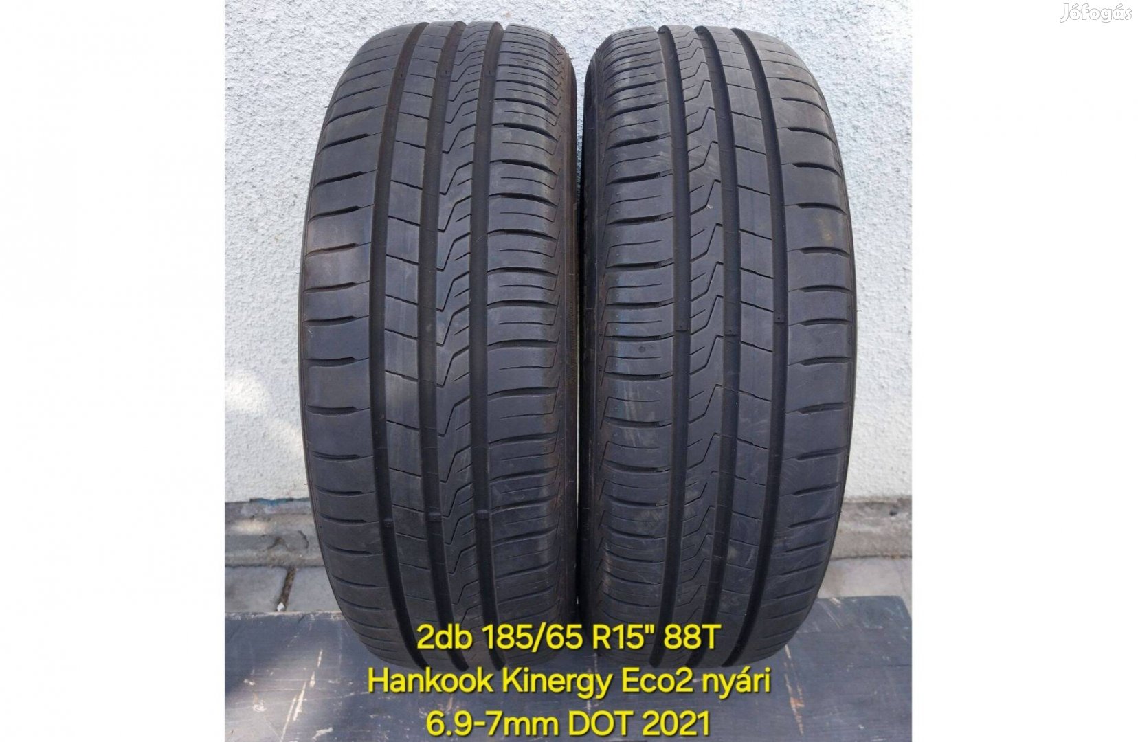 2db 185/65 R15" Hankook Kinergy ECO2 nyári abroncs