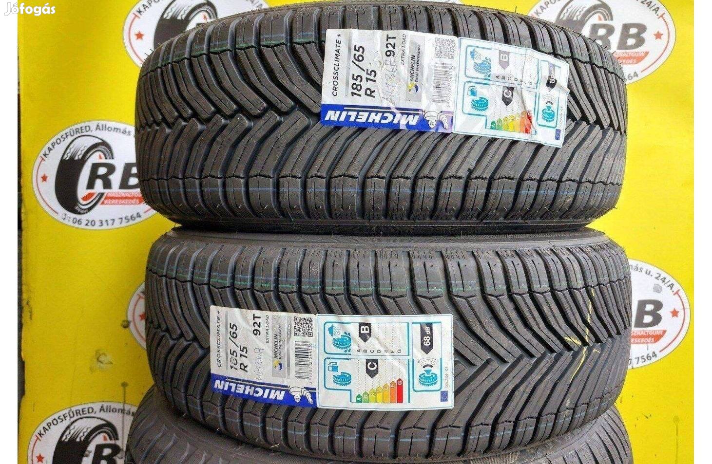 2db 185/65 r15 Új Michelin 4évszakos gumi 2019 25000ft/db