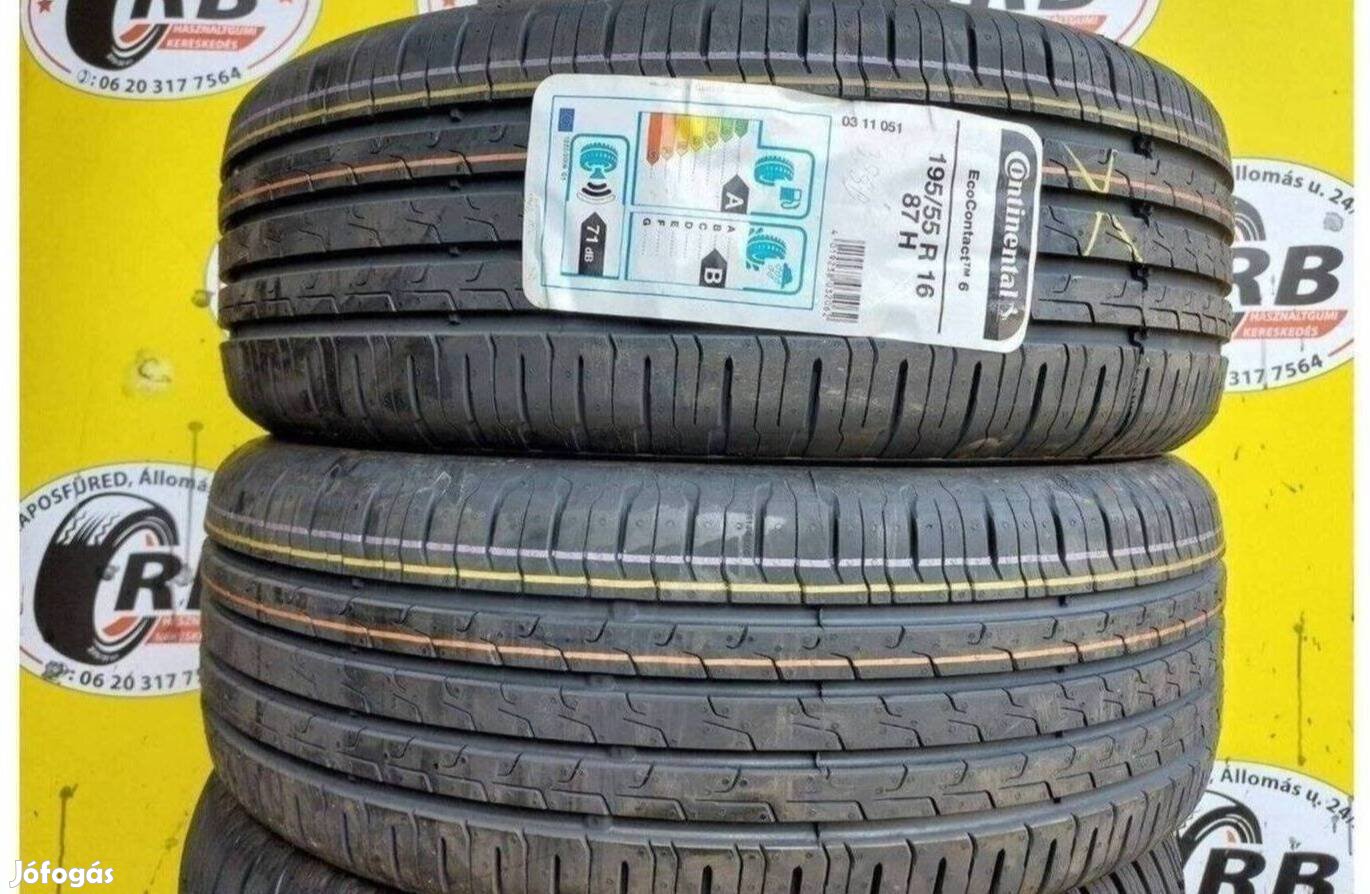 2db 195/55 r16 Continental Eco6,,Évjárat2020 25000 Ft/db