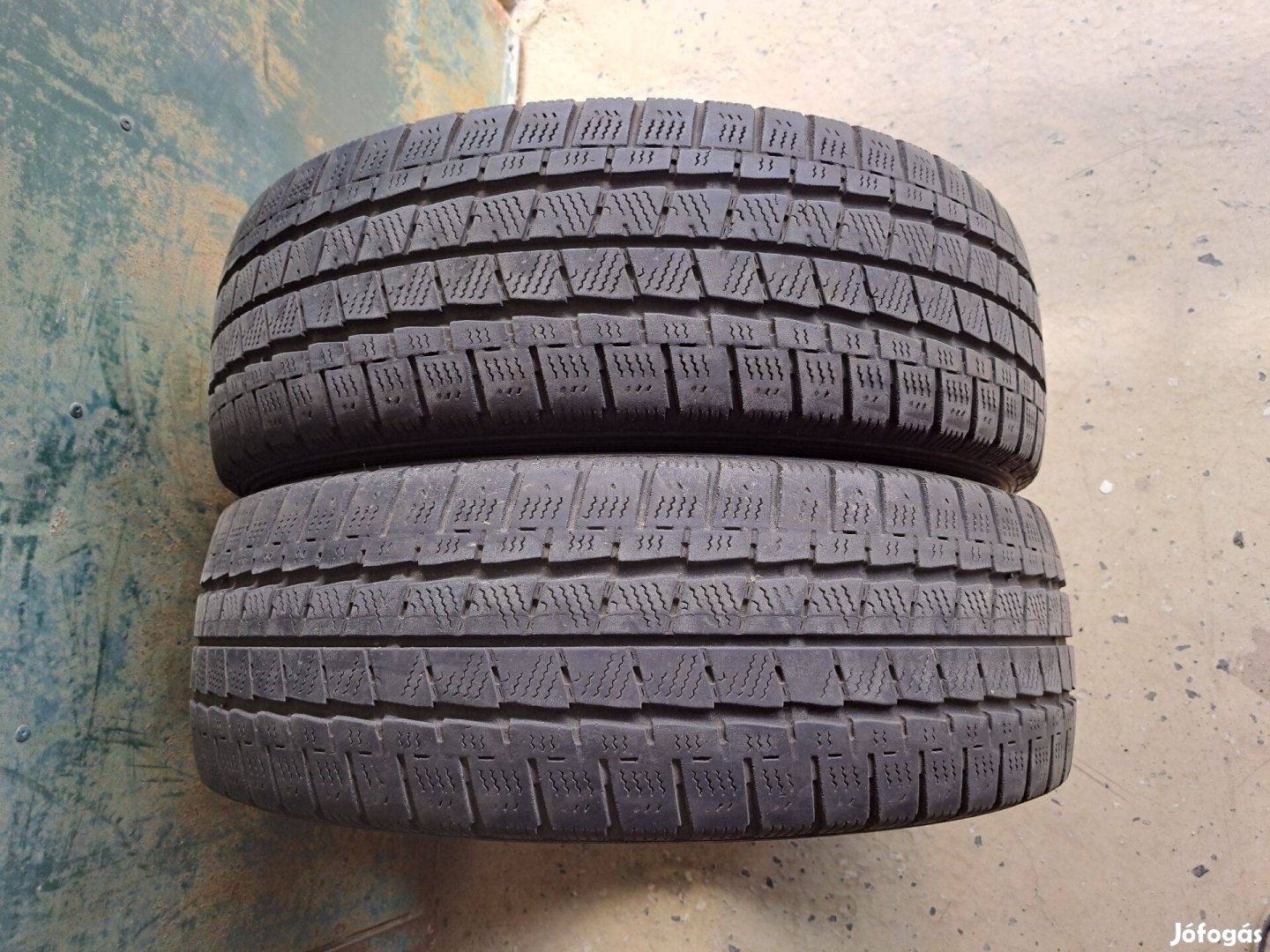 2db 195/60 R16c Falken Eurowinter Van01 használt Téli teherautó gumi