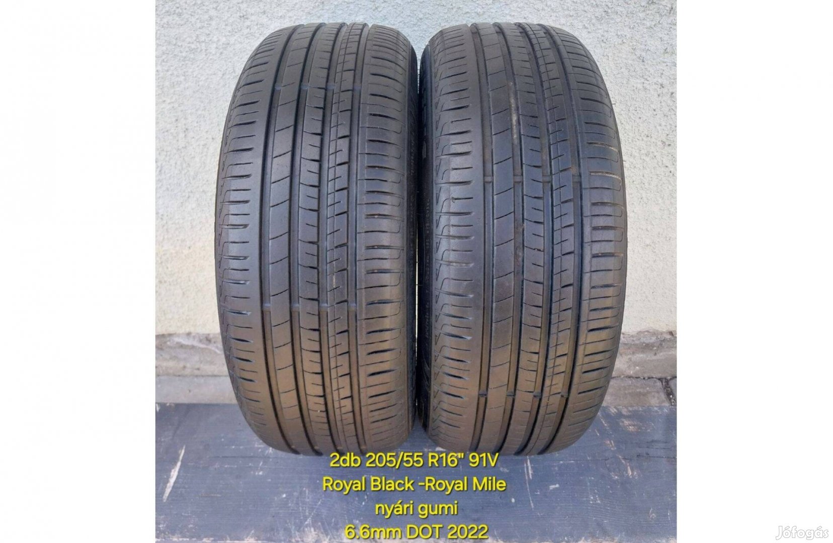 2db 205/55 R16" 91V Royal Black nyári gumi /DOT2022/ 6+mm