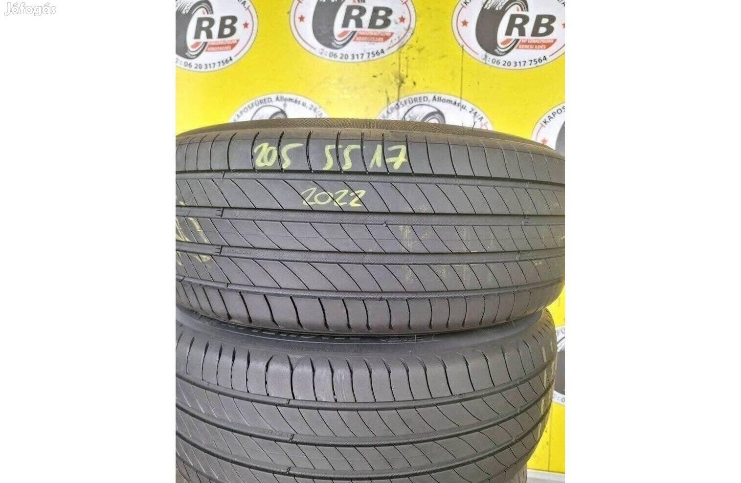 2db 205/55 r17 Michelin Primacy 4,,Évjárat:2022,,6mm,,25000ft/db