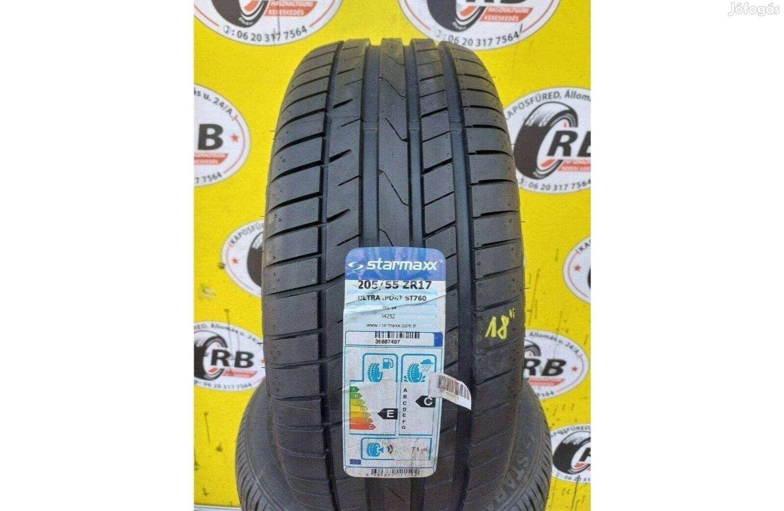 2db 205/55 r17 Starmaxx Új nyári 2018 , 23000ft/db