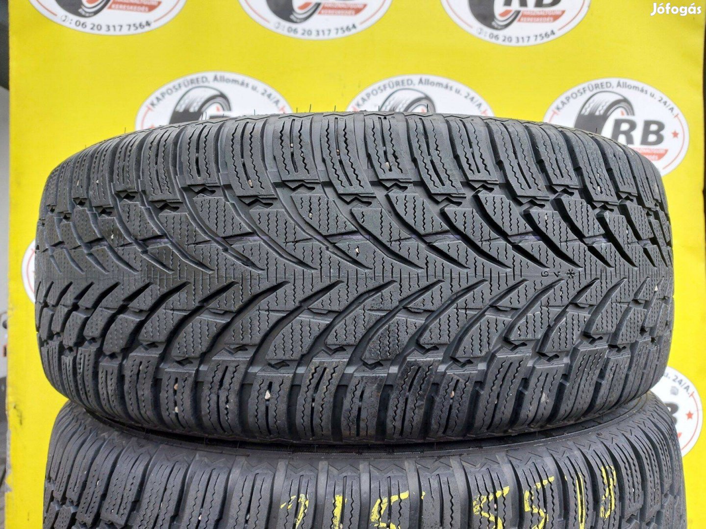 2db 215/55 r18 Nokian téli 2020 6,3mm 15000Ft/db