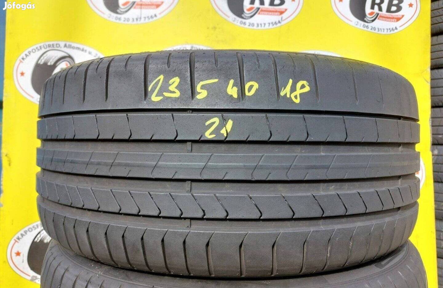 2db 235/40 r18 Pirelli Pzero TM,,Évjárat:2021,,6mm,,12500ft/db