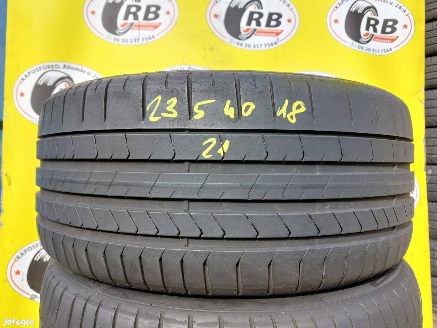 2db 235/40 r18 Pirelli Pzero TM,,Évjárat:2021,,6mm,,12500ft/db