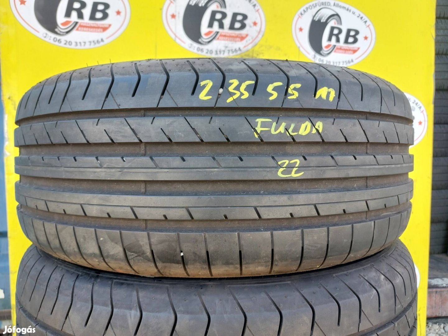 2db 235/55 r17 Fulda Sportcontrol2,,Évjarat2022,,7mm,,20000/db