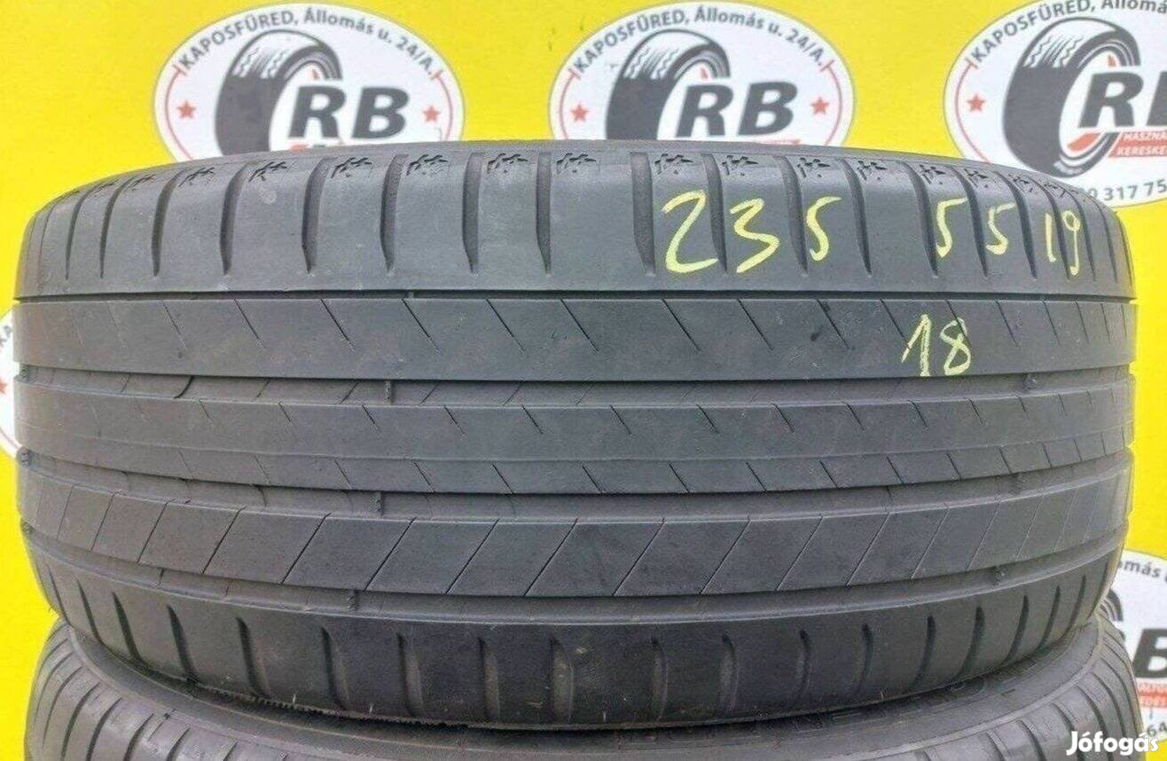 2db 235/55 r19 Michelin nyári 2018 4,5mm, 10000ft/db