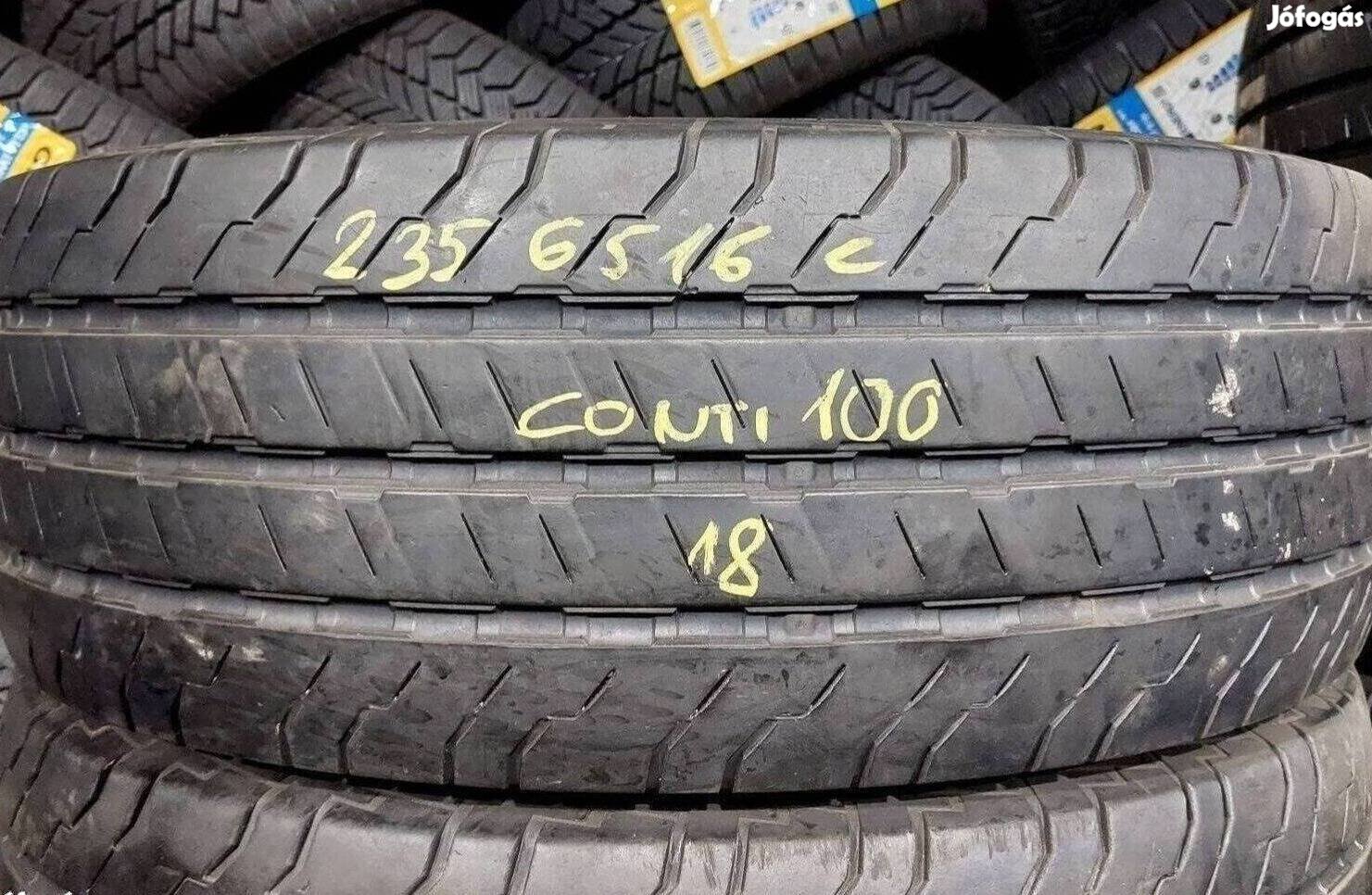 2db 235/65 r16 C continental nyári 2018 6mm,,12500ft/db