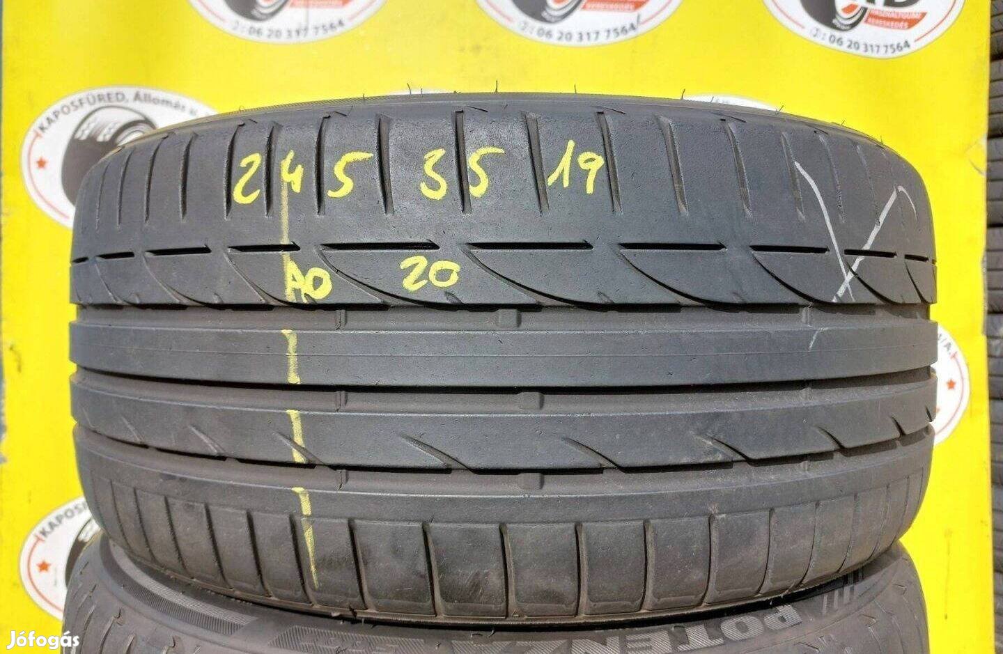 2db 245/35 r19 Bridgestone S001,,Évjárat:2020,,6mm,,25000ft/db