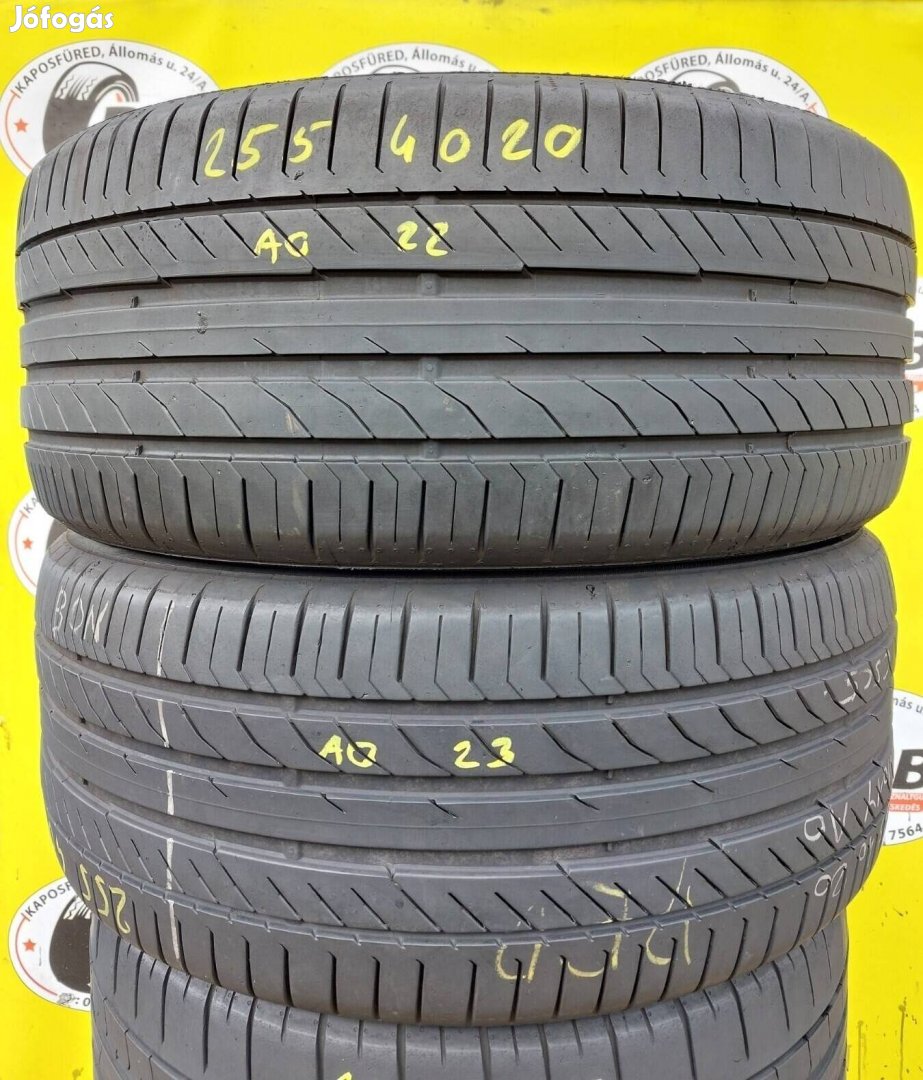 2db 255/40 r20 Continental Sportcontact5,,Évjárat2022,,6mm,,35000/db