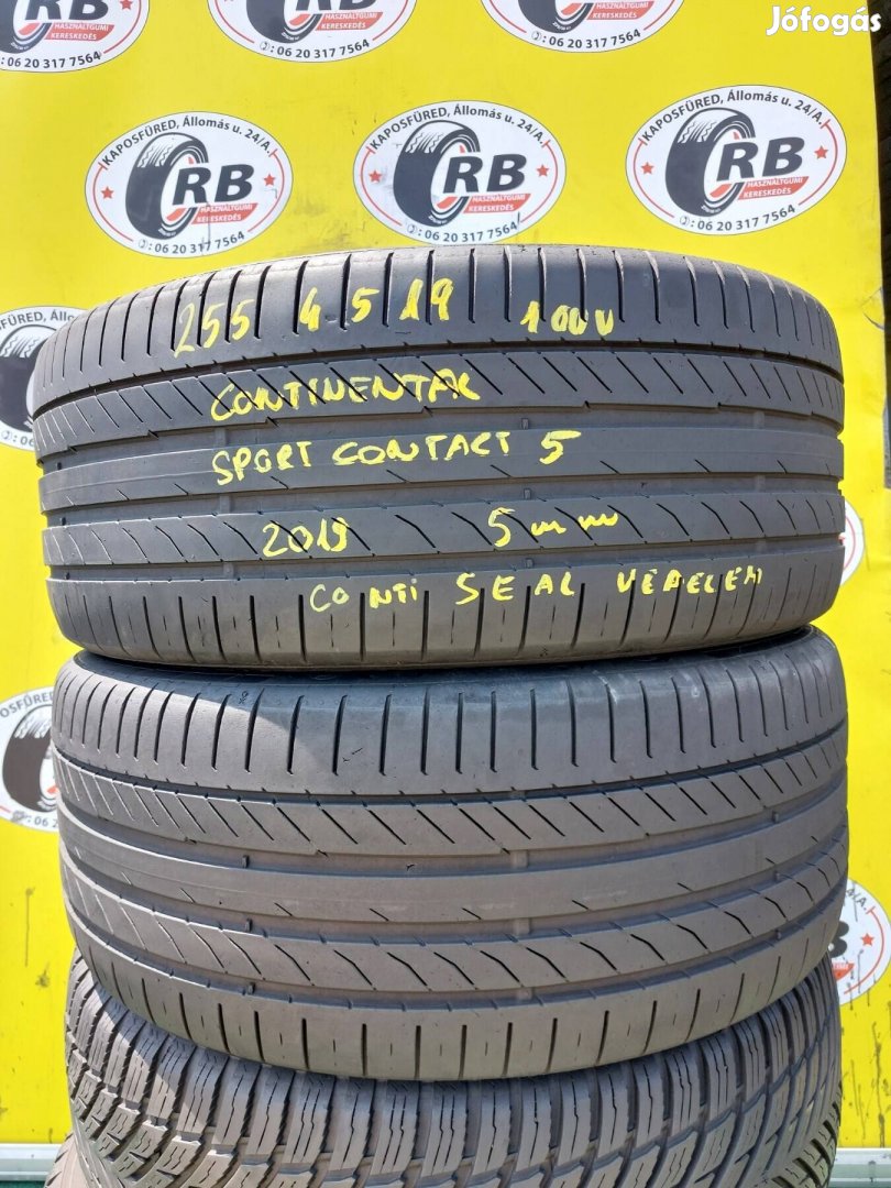 2db 255/45 r19 Continental SC5,,Évjarat2019,,5mm,,12500/db