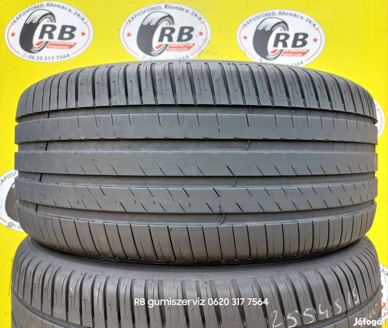 2db 255/45 r19 Michelin nyári gumi 2022 6mm 45000ft/db