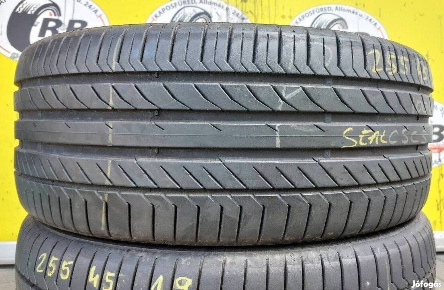 2db 255/45 r19 continental nyári 2018 6.5mm 30000ft/db