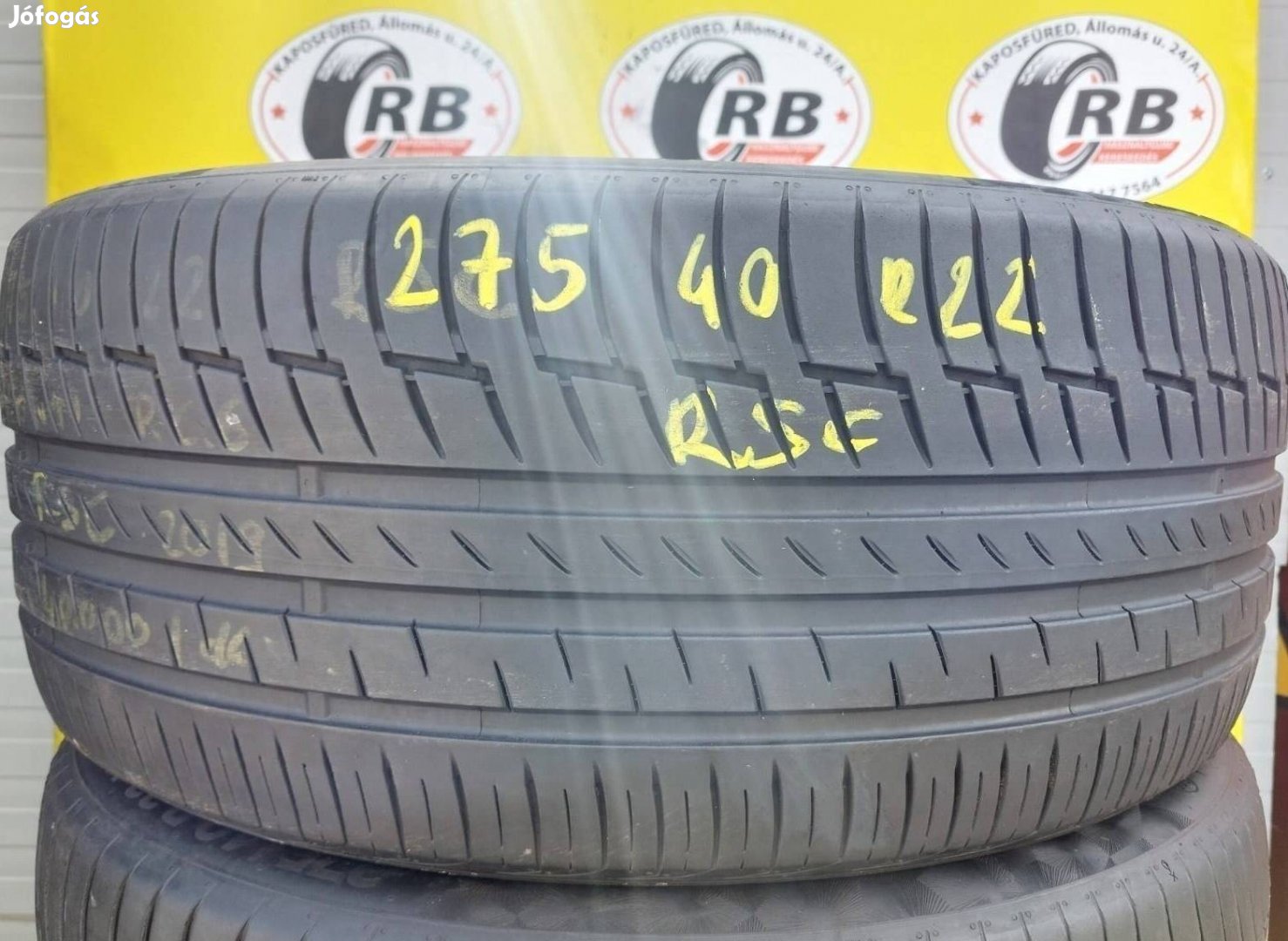 2db 275/40 r22 Continental Sc6,,RSC,,Évjárat:2018,,5mm,,25000/db