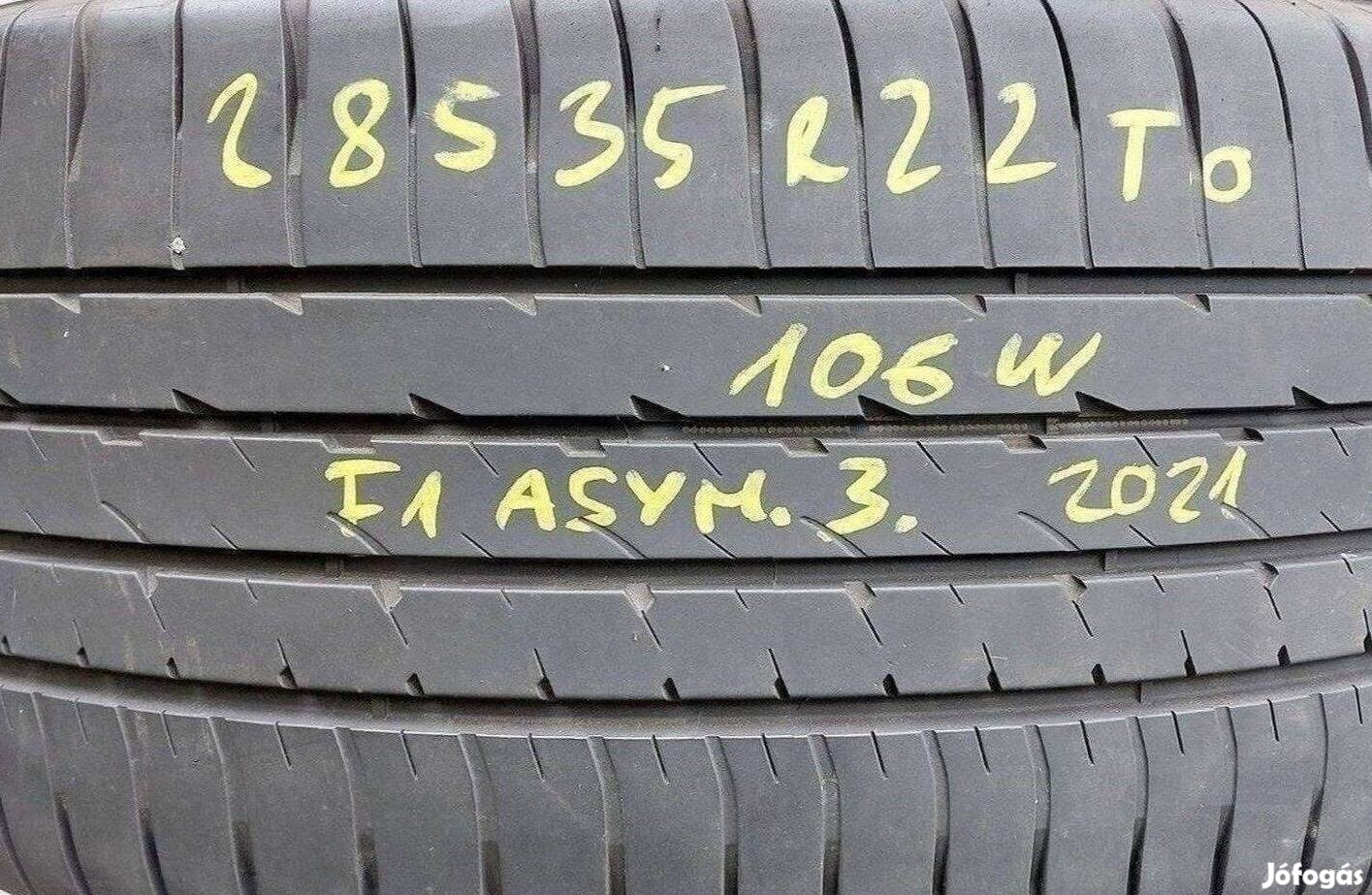 2db 285/35 r22 Goodyear nyári (TO ) 2021 6.5mm 40000ft/db
