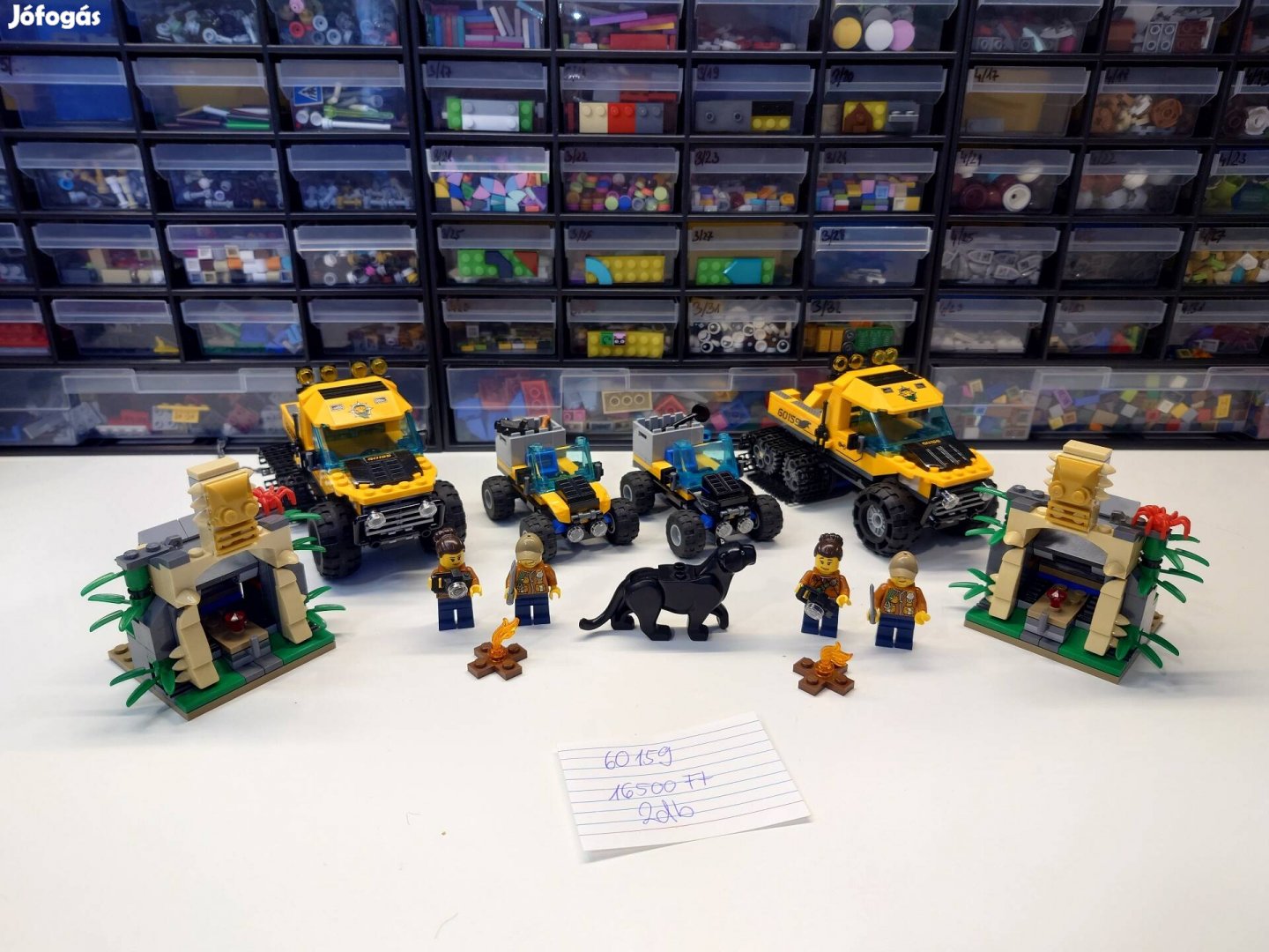 2db 60159 Dzsungel küldetés félhernyótalpas járművel, Lego City 