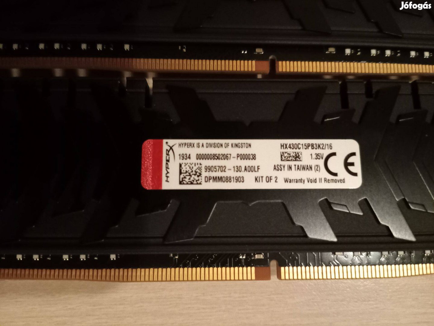 2db 8GB -os DDR4 memória 3000MHz ( 16GB )