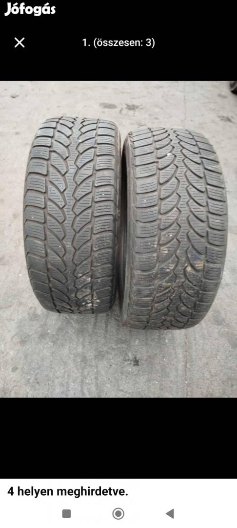 2db Bridgestone blizzak téli gumi 255/55 R16 2018