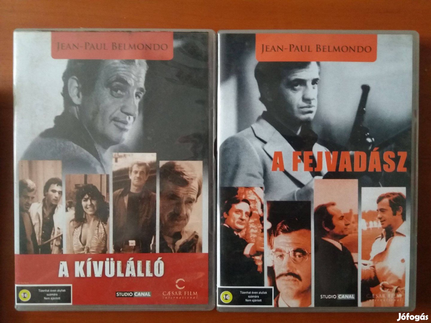 2db DVD A fejvadász, A kívülálló, Jean-Paul Belmondo