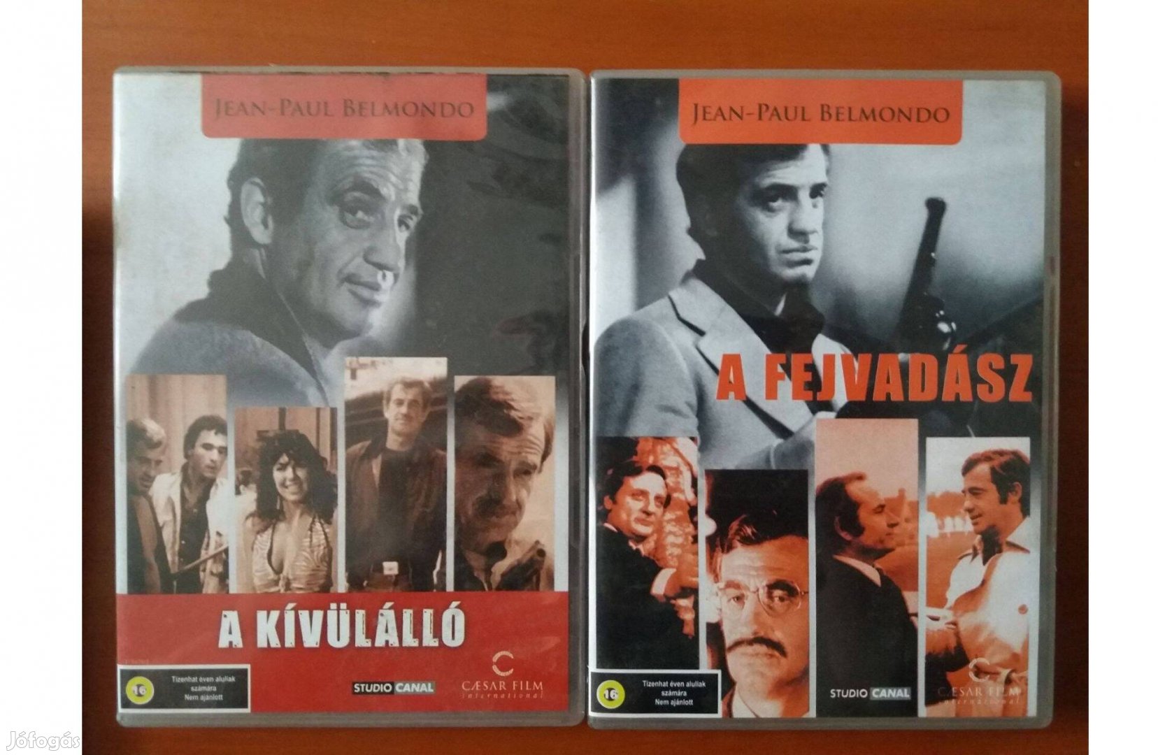 2db DVD A fejvadász, A kívülálló, Jean-Paul Belmondo